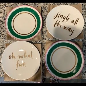 Kate Spade Christmas plate set